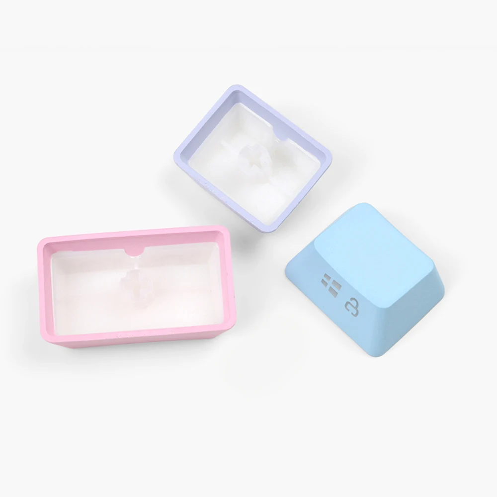 Imagem -05 - Cor-de-rosa Azul Gradiente Design Keycaps para a Caixa de Cereja mx Gateron Kailh Ttc Interruptor Mecânico Teclado Oem Perfil Backlit Pbt Chave Boné