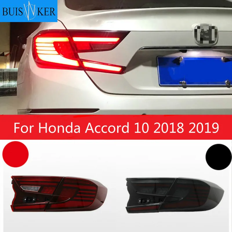 

Car Styling Tail Light For Honda Accord 10 2018 2019 taillight Rear Fog Lamp + Brake Light + Reverse Light + Dynamic Turn Signal