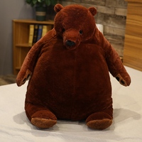 100cm Giant Djungelskog Bear Plush Toys Stuffed Animals Soft Dolls Plush Brown Bear Toys Hugging Cushion Soft Pillow for Kids