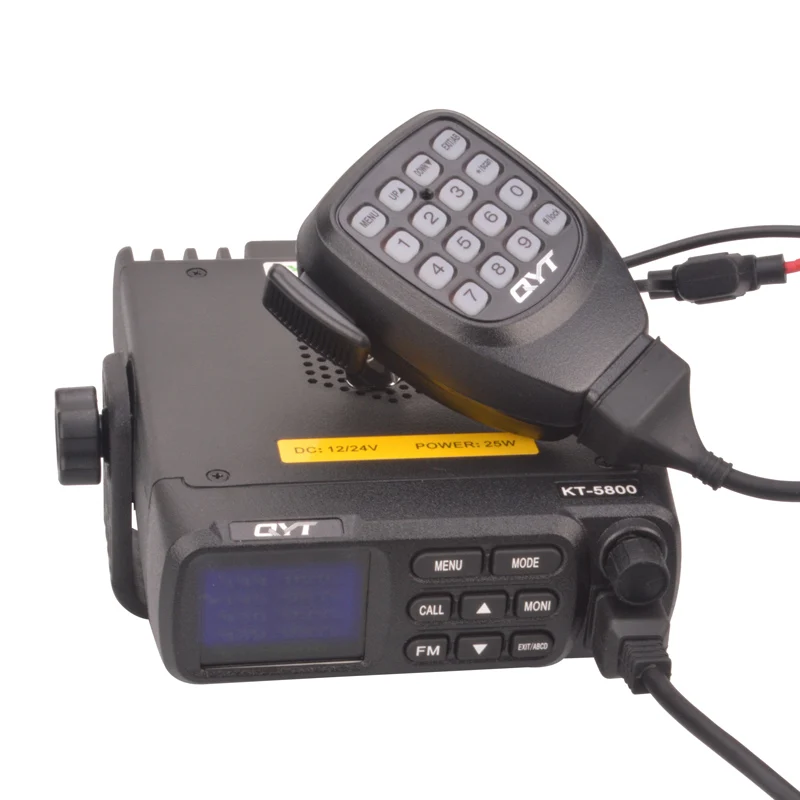 Dual Band Mobile Radio QYT KT-5800 Car radio Scrambler Quad Band Standby 12V/24 Working Voltage FM Dual band Transceiver