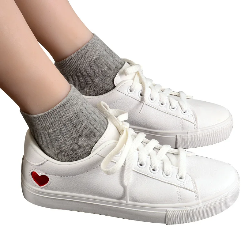 2 Pairs 1 Lot kobiety skarpetki oddychające skarpetki jednokolorowe krótki głęboki dekolt skarpety biały czarny Calcetines Mujer 100 bawełna Sox Soks — zdjęcie 3