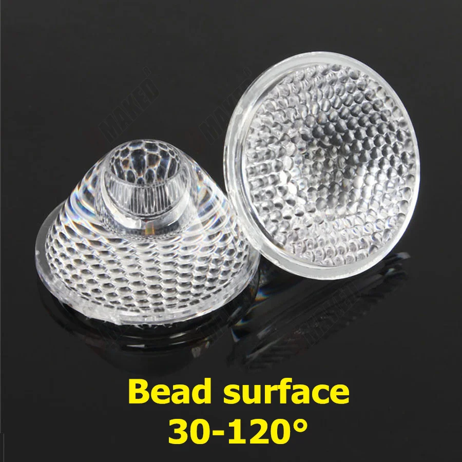 300pcs 20mm 5 8 15 30 45 60 90 120 Degree PMMA water/bead/Foggy face LED Lens For 1W 3W LED Light Diodes chip led lenses for DIY