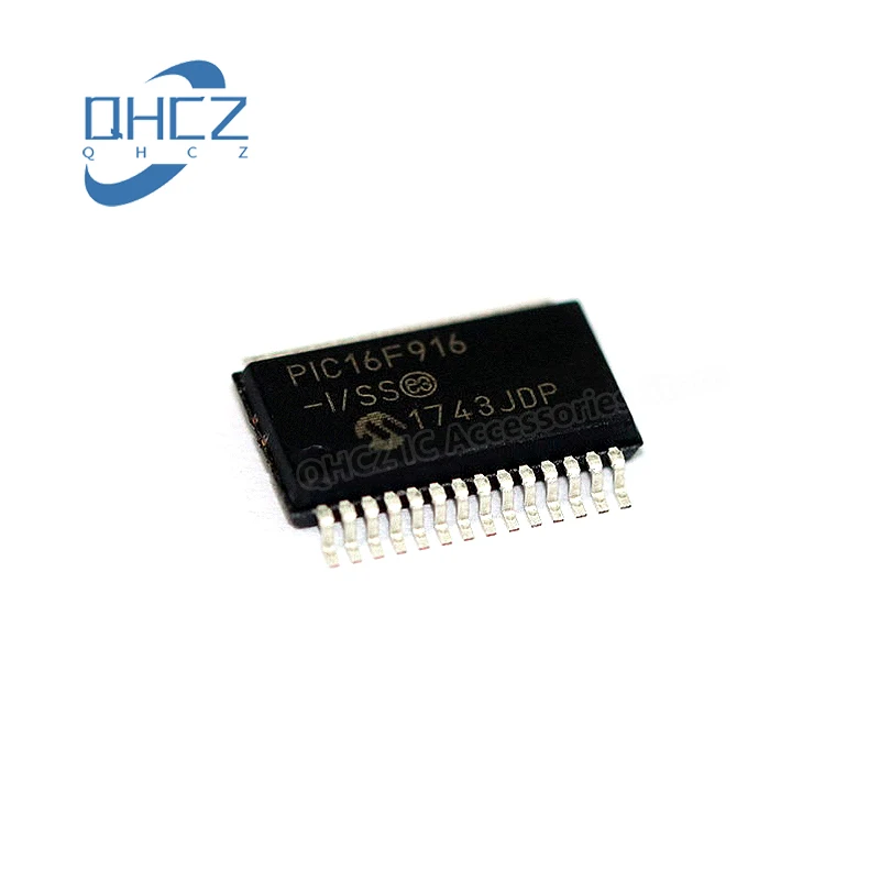 

10pcs PIC16F916-I/SS PIC16F916 16F916 SSOP-28 New and Original Integrated circuit IC chip Microcontroller Chip MCU In Stock