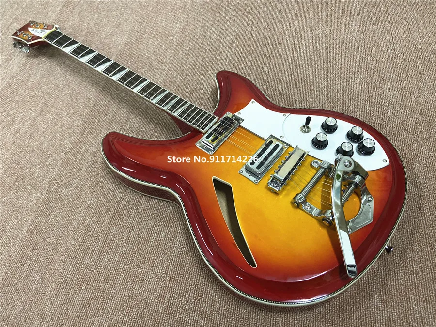 High quality Ricken 360/6 string banjo neck electric guitar tomato egg color can be customized free shipping