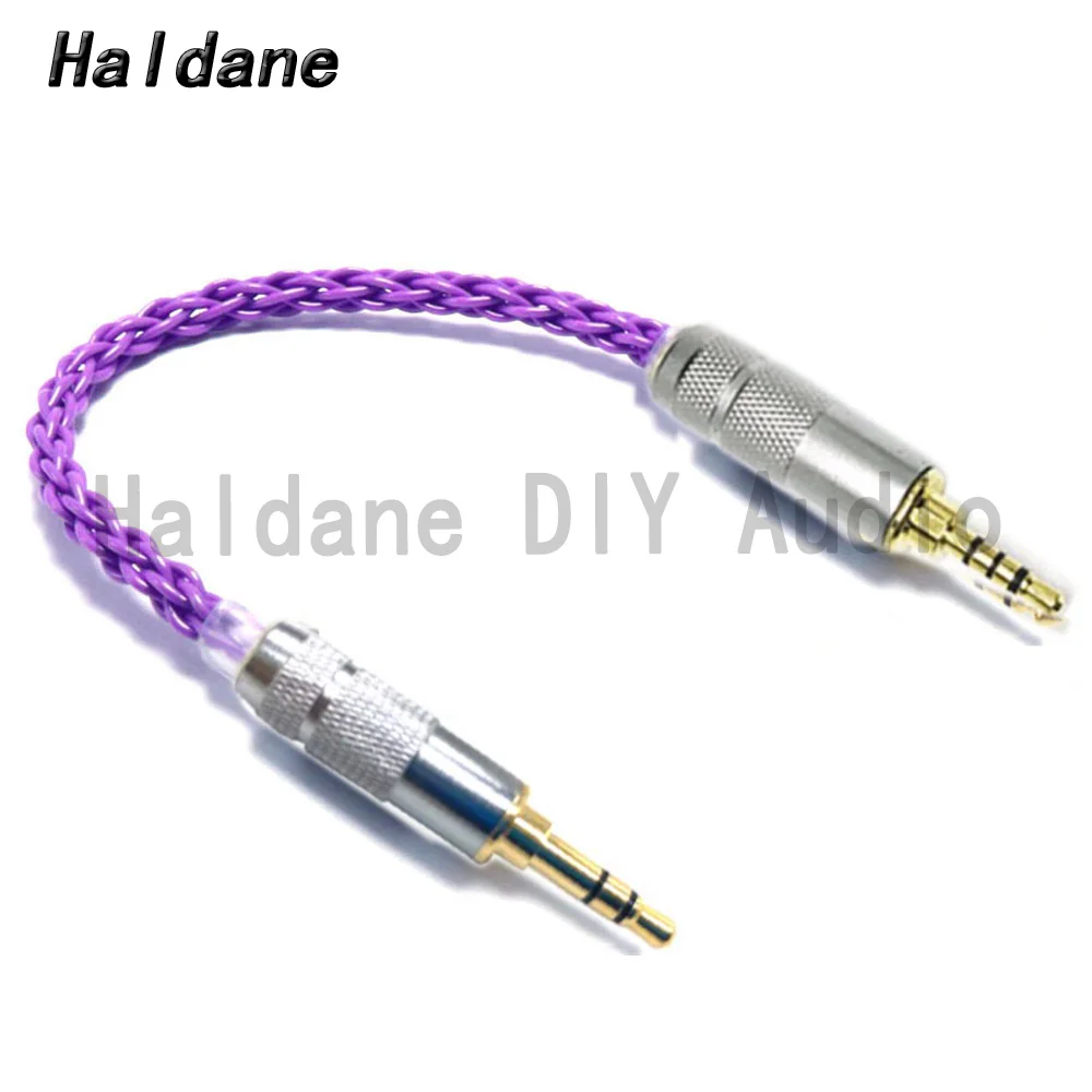 

Haldane HIFI Purple 2.5mm TRRS Balance Male to 3.5mm Stero Male Adapter 7n Silver Plated audio Male to Male Aux Cord Connector