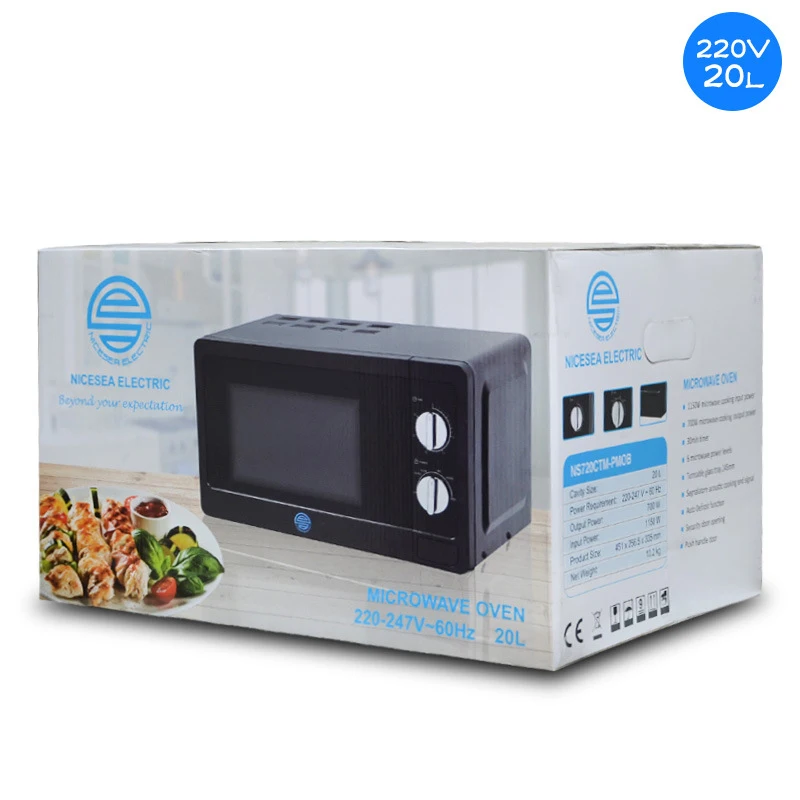 

220V Marine Microwave Oven 20L Rotary Commercial / Household Microwave Oven 6 Positions Adjustable