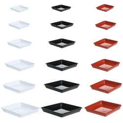 1Pcs Plastic Square Durable Flower Pot Indoor Outdoor Drip Trays Plastic Tray Saucers Plant Saucer