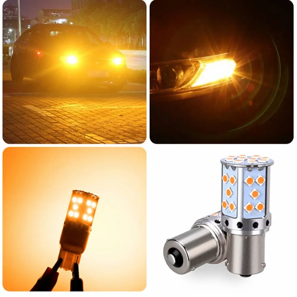 35SMD 1156 BAU15S PY21W BA15S P21W Stop Brake Lamp LED Car Light Turn Signal Bulb Canbus Free