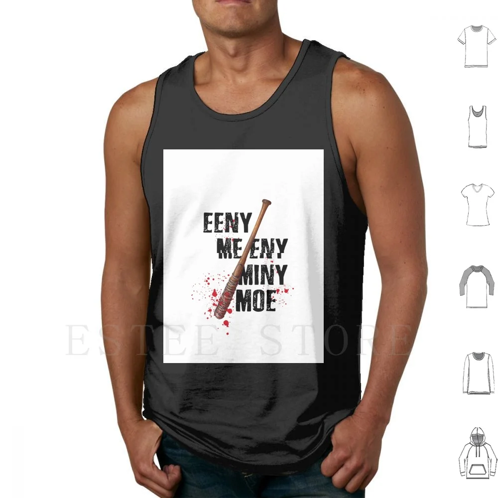 the-walking-dead-eeny-meeny-miny-moe-debardeurs-gilet-coton-walking-dead-batte-de-baseball-zombies-lucille-negan-sauviens-rick-sang