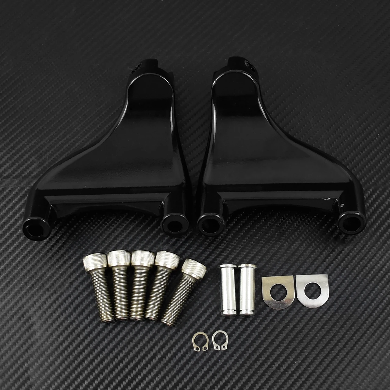 Motorcycle Rear Foot Peg Passenger Footrests Footpegs Foot Rests Pedal Mount Bracket For Harley Sportster XL1200 883 04-13