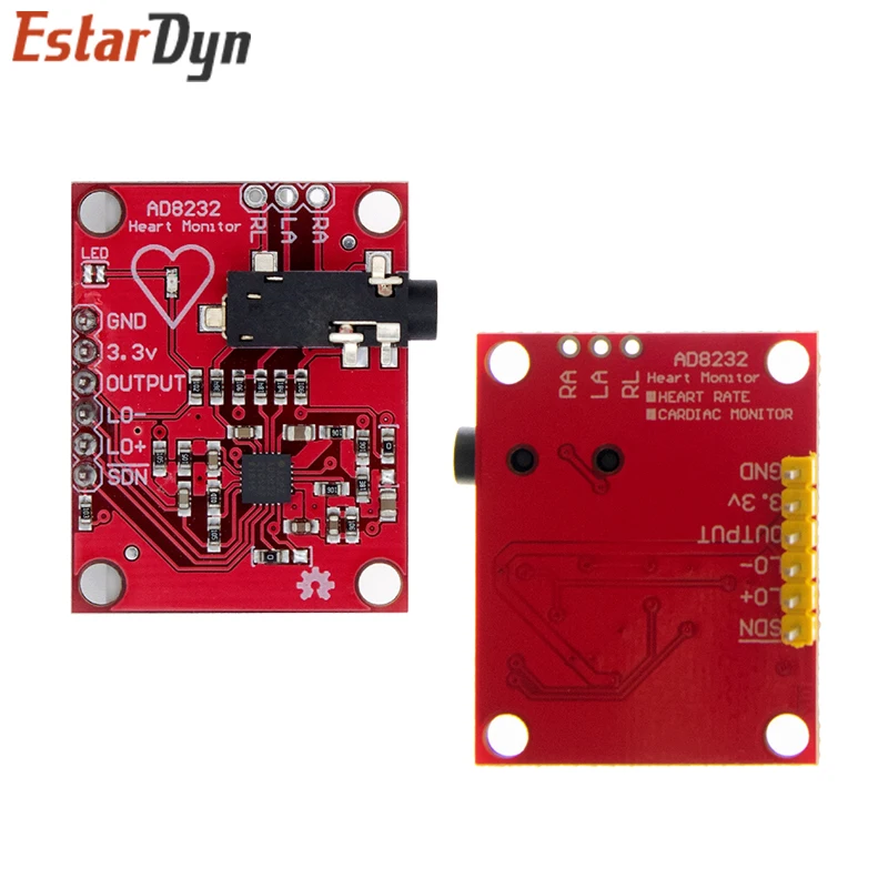 AD8232 Modul EKG AD8232 Kit Modul Sensor Pemantau EKG Jantung Pulsa Pengukuran EKG Diy