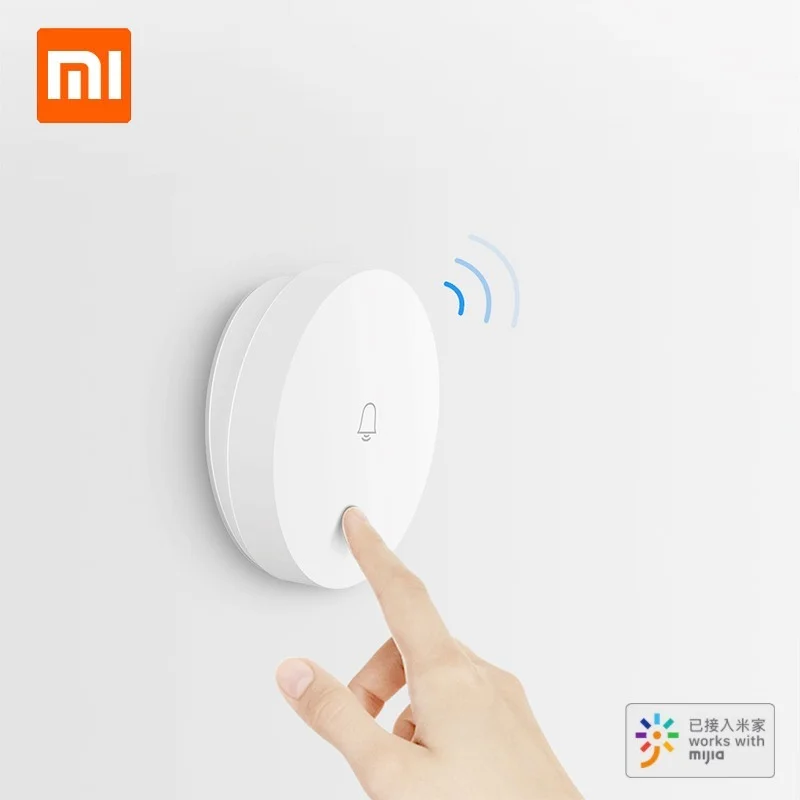 Xiaomi Mijia Linptech Wifi Self-generating Wireless Doorbell No Wiring Power-off Memory Habit Works with Mijia App Smart Control