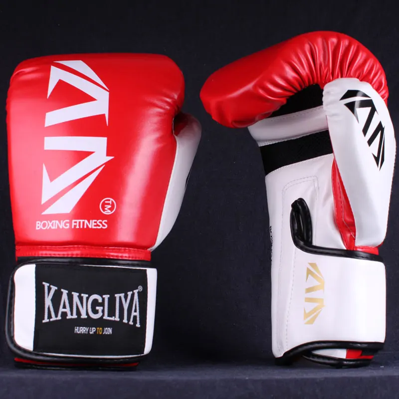 

6 oz-12 oz Kick Boxing Gloves For Adult Or Kids Sanda/Combat/Fighting/Muay Thai Mitts Men Women guantes de boxeo boxe Equipment