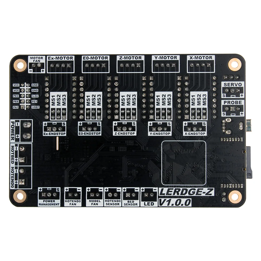 LERDGE-Z-3D Printer Control Main Board, DIY Kit Eletrônico, Z2 Motherboard, TMC2209 Peças Do Motorista, 256 HZ, 32 Bit