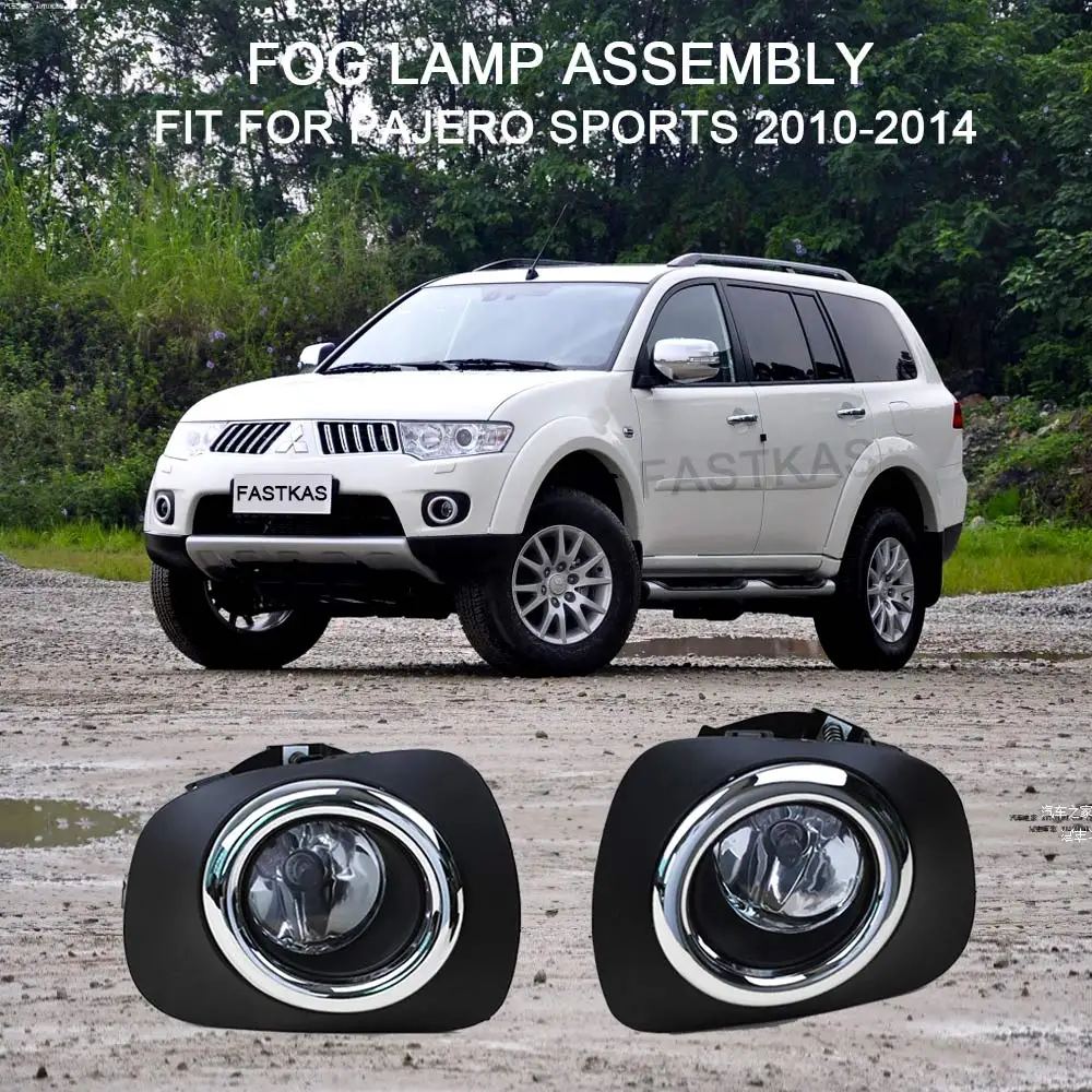 Fog Light for Mitsubishi Pajero Sport 2010-2014 L200/Triton 2013 2014 Left & Right Fog Lamp with Switch Harness Covers Fog Lamp