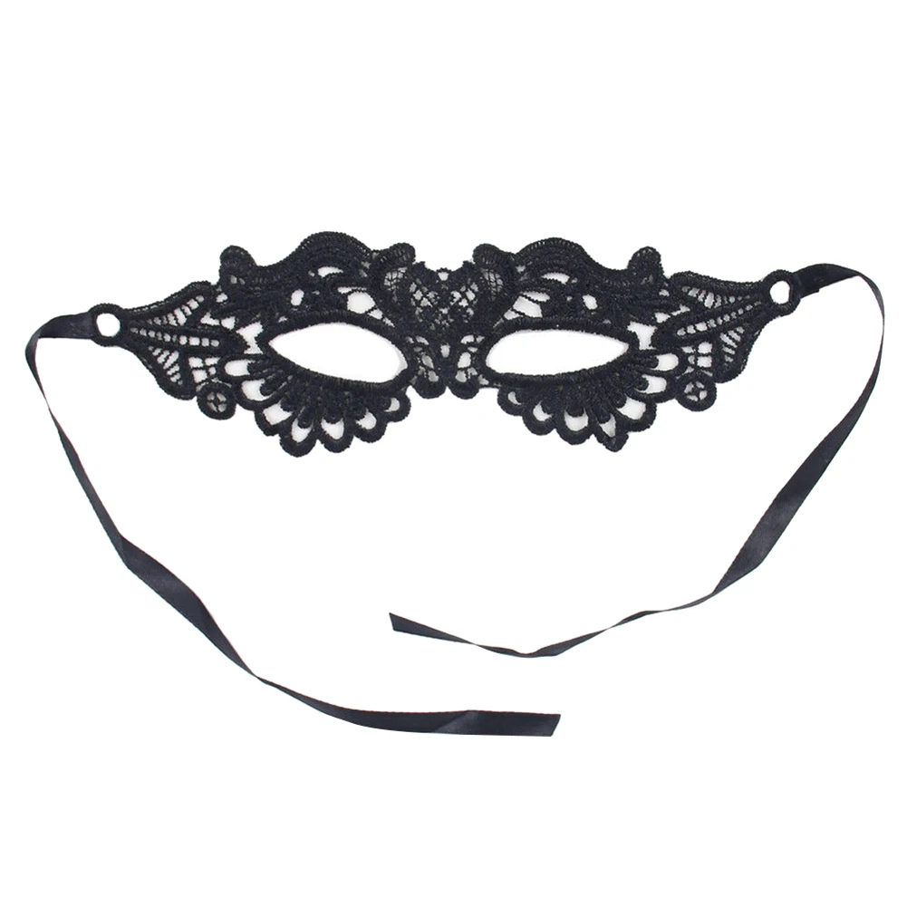 Schwarze sexy Frauen hohle Spitze Maskerade Gesichts maske Prinzessin Party Cosplay Prom Requisiten Kostüm Nachtclub Hochzeit halbes Gesicht Augen maske