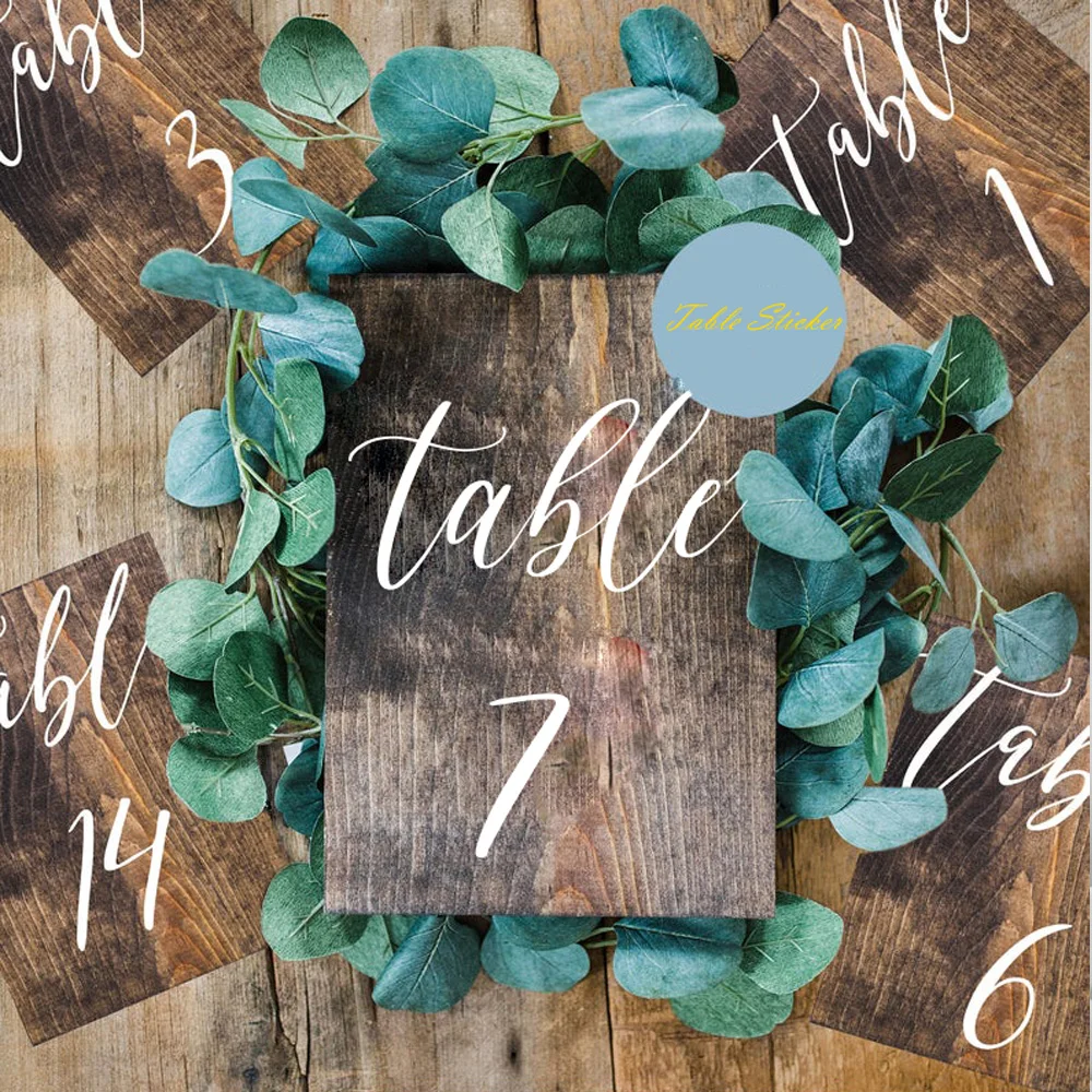 Wedding Table Number Vinyl Sticker Decal Table Plan Vinyl Sticker Wedding Centerpiece Bridal Shower