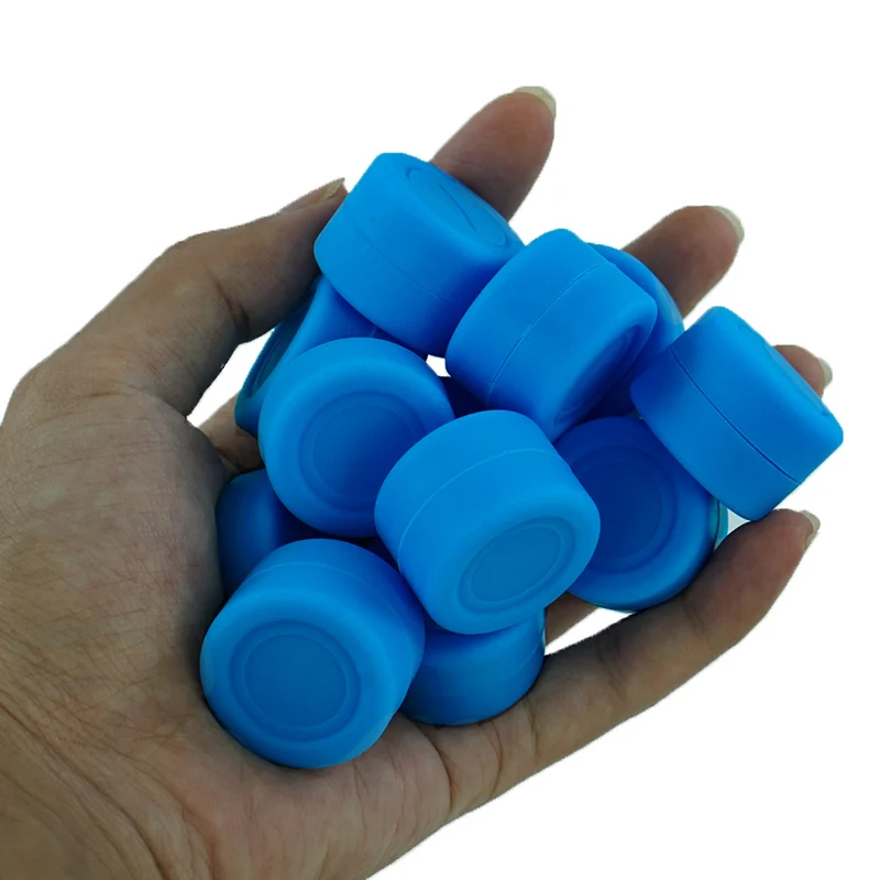 100pcs 3ml Silicone Wax Oil Container Storage Slick Box Concentrate Tank