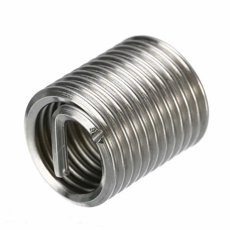 60 pz/set Kit di inserti di riparazione filettatura in acciaio inossidabile argento M3 M4 M5 M6 M8 M10 M12