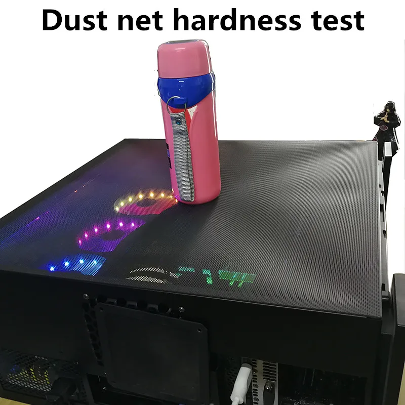 50 x50cm 50 x100cm telaio del computer rete antipolvere armadio personalizzato filtro in PVC traspirante bianco nero filtro antipolvere invece del pannello laterale