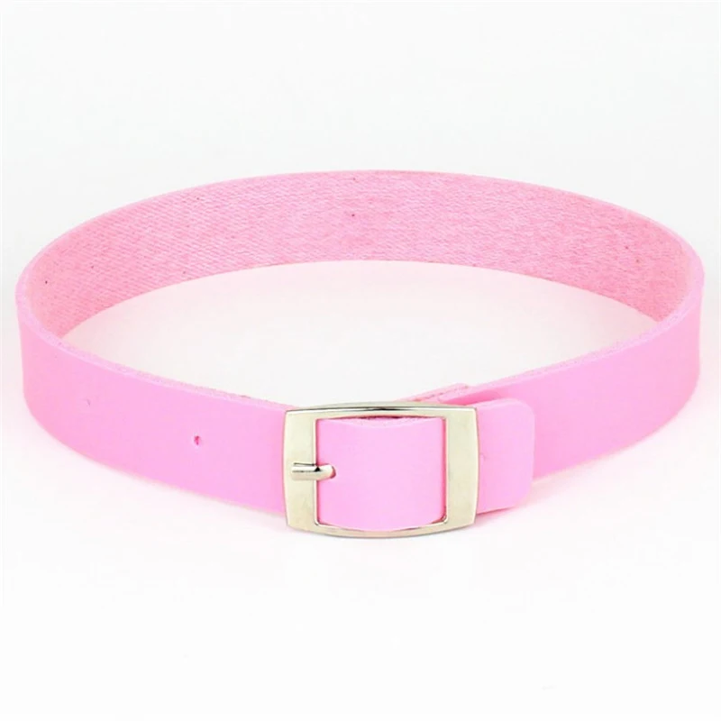 Women Black Punk Choker Collar Necklace Pu Leather Goth Belt Choker Necklace Pendientes Party Club Sexy Gothic Femme Jewelry
