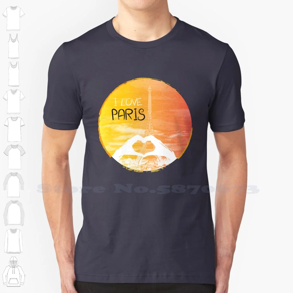 Paris T Shirt Shop I Love Paris Paris T Shirt Personnalisé 100% Cotton T-Shirt Paris Personnalisé Paris Design Paris Shop Paris