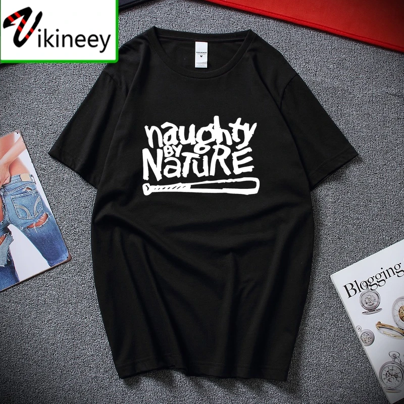 Naughty By Nature Old School Hip Hop Rap Skateboardinger Music Band Bboy Bgirl T-shirt Black Cotton T Shirt Top Tees