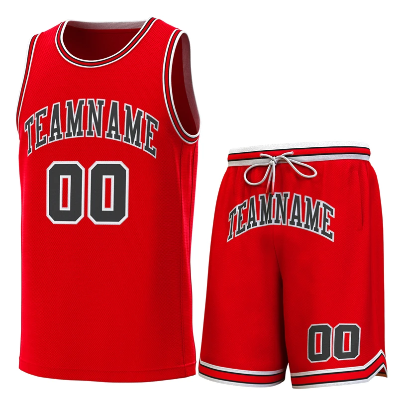 Conjunto de camisa de basquete de luxo personalizado costurado nome da equipe número bordado colete de basquete e shorts terno treinamento de jogo