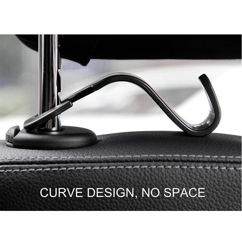 Car Vehicle Headrest Hooks 1 Piece Portable Organizer Holder for Handbag Purse Cloth Grocery