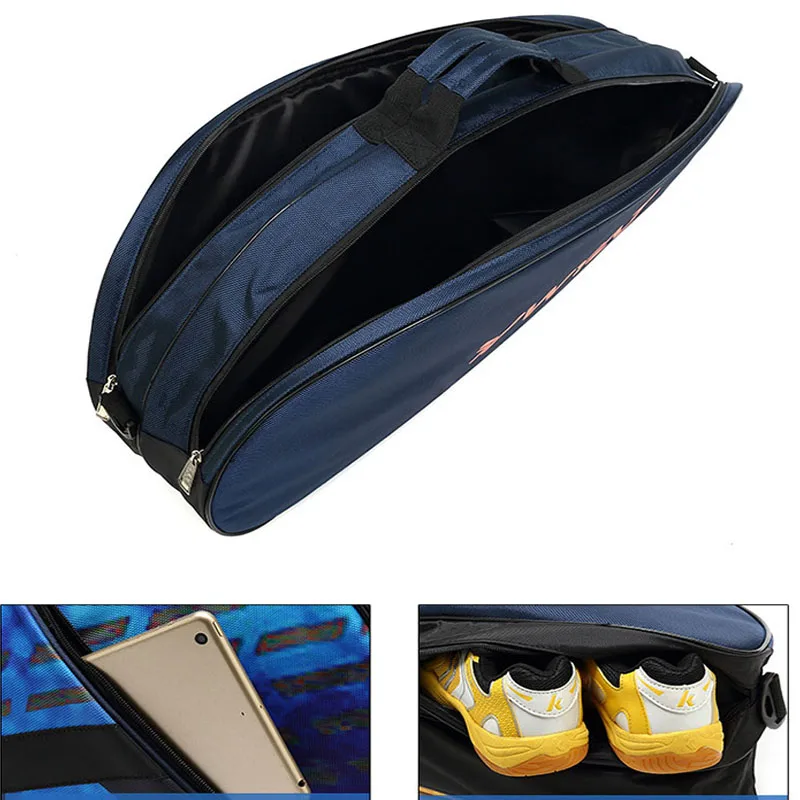 Waterproof Badminton Racket Bag Single Shoulder Thicken Gymbag Sport Bags For Badminton Training Shoes Kids Adult Gifts