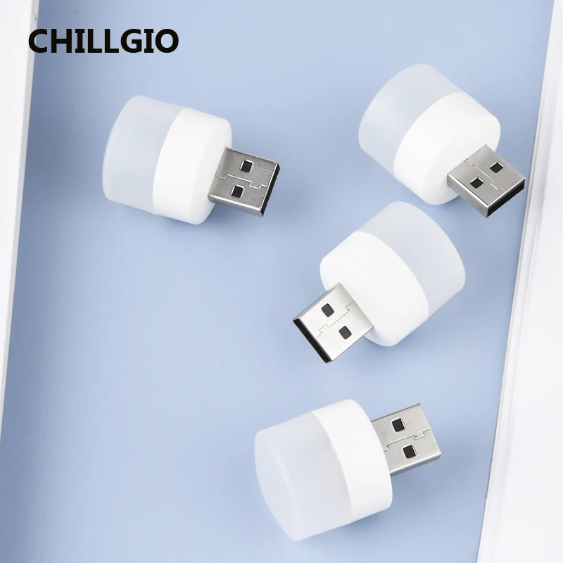 CHILLGIO USB Mini Night Light Eye Protector Atmosphere Energy Saving Emergency Lighting Study Led Portable Bedside Reading Lamps