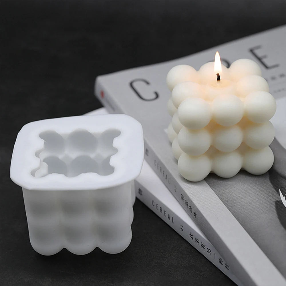 New 3d candle molds Soy Wax Silicone Mold Aromatherapy Gypsum Candle diy Candle Mould  Handmade Soap Mold Candle Making Supplies