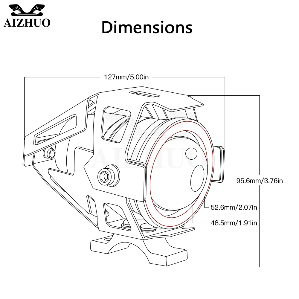 Farol de motocicleta u5, farol de neblina, para honda xl 600, xl600, xl650, xl 650, xl700v, transalp, não abs, xrv750