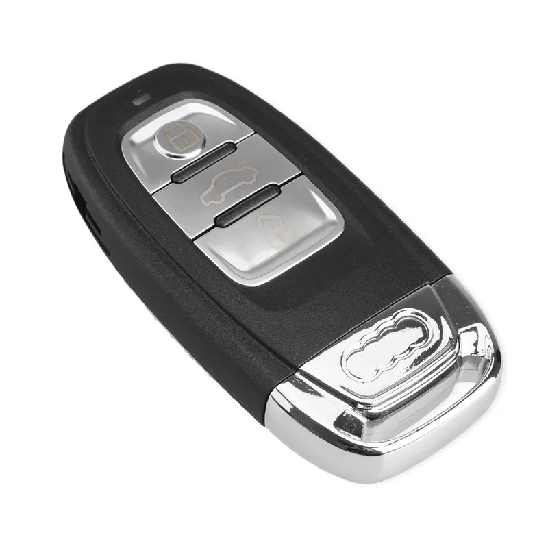 Carcasa de llave remota para coche, repuesto de 3 botones para Audi A1, A3, A4, A4L, A5, A6, A7, A8, Quattro, Q3, Q5, Q7, HU66