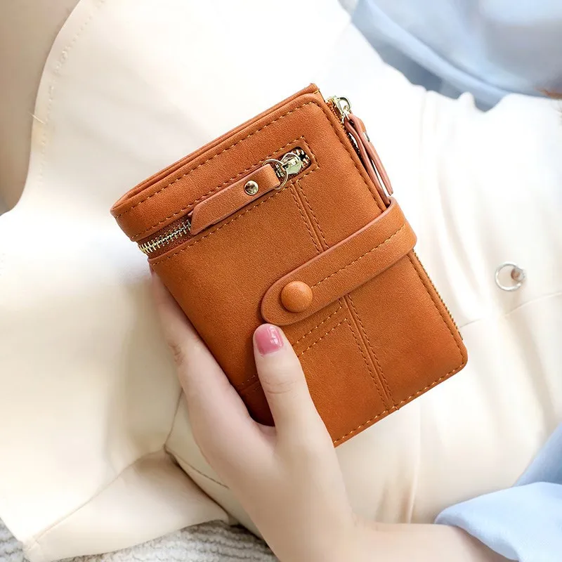 Stylish Women Girls Leather Smart Wallet Card Holder Coin Purse Clutch Small New Solid Slim Purse Wallet For Women