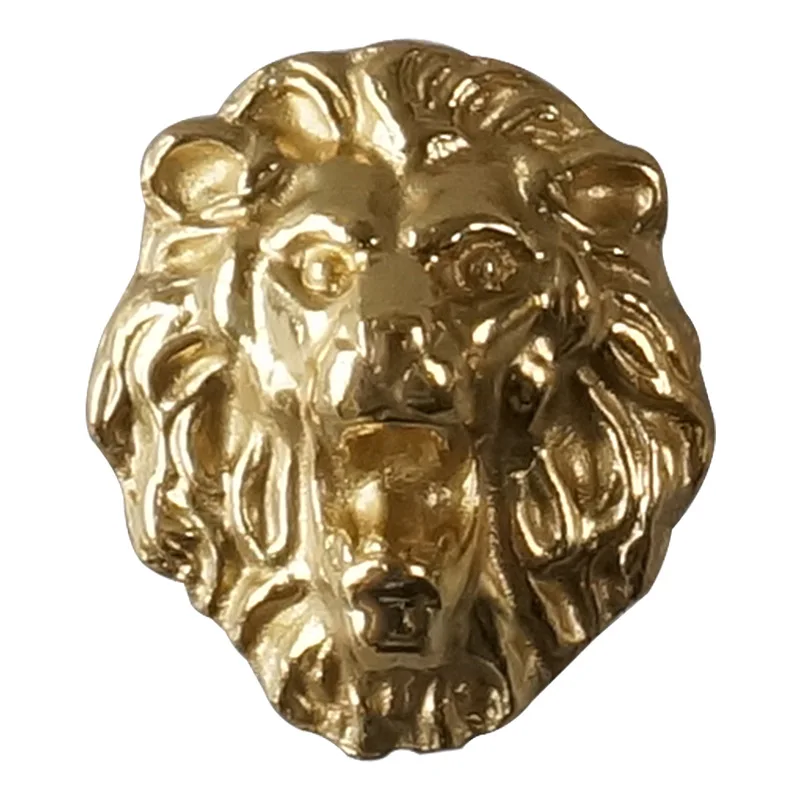 Laiton Tête de Lion Tiroir Armoire Poignée De Porte Armoire Créative Caddy Boîte À Bijoux Bouton de Cuivre Pur Décor De Meubles De Matériel