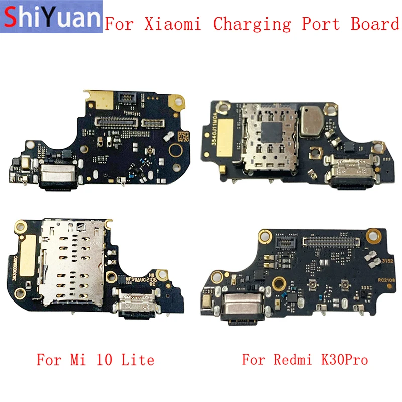 

USB Charging Port Connector Board Flex Cable For Xiaomi Mi 10 Lite Poco F2 Pro Redmi K30 Pro Replacement Parts