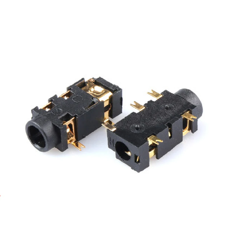 10pcs Headphone Jack PJ-327A Gold-Plated Patch 5 Pin SMD Audio Earphones/Headphone Socket SMD SMT MP3 3.5MM