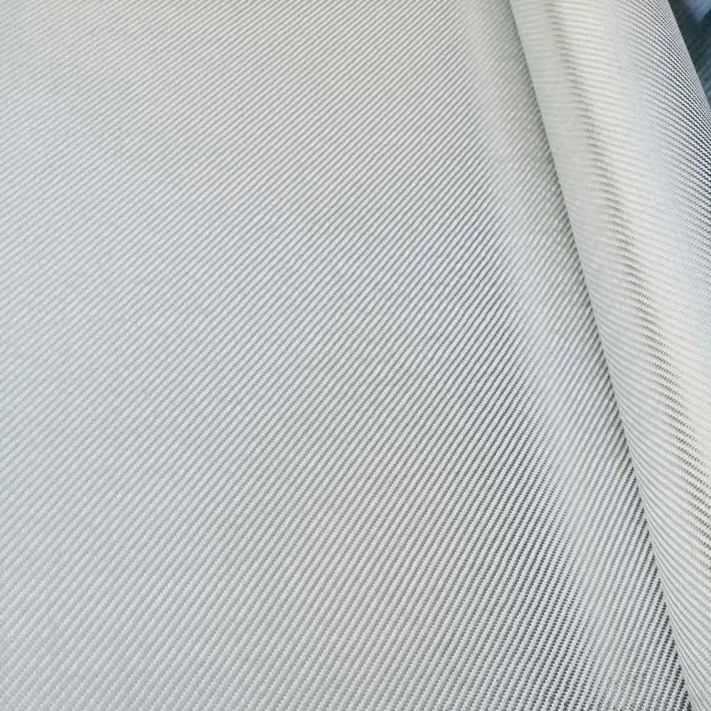 Plating bright Silver Glass fiber fabric Fiber Cloth Fabric 2x2 Twill 1m widh 3k 7.1oz/240gsm Commercial Grade