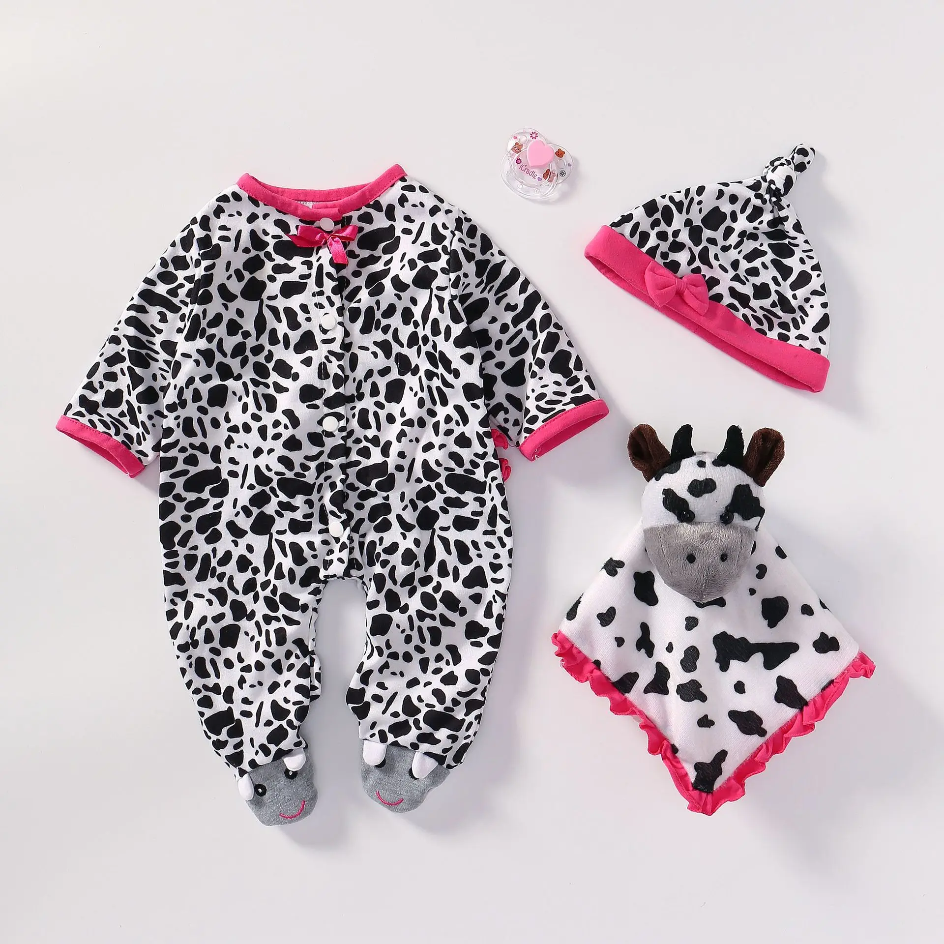 Cute Clothes Set For 55cm Silicone Baby Doll Girls Princess Play House Toys Doll Accessories Cosplay Bebes Children\'s Birthday