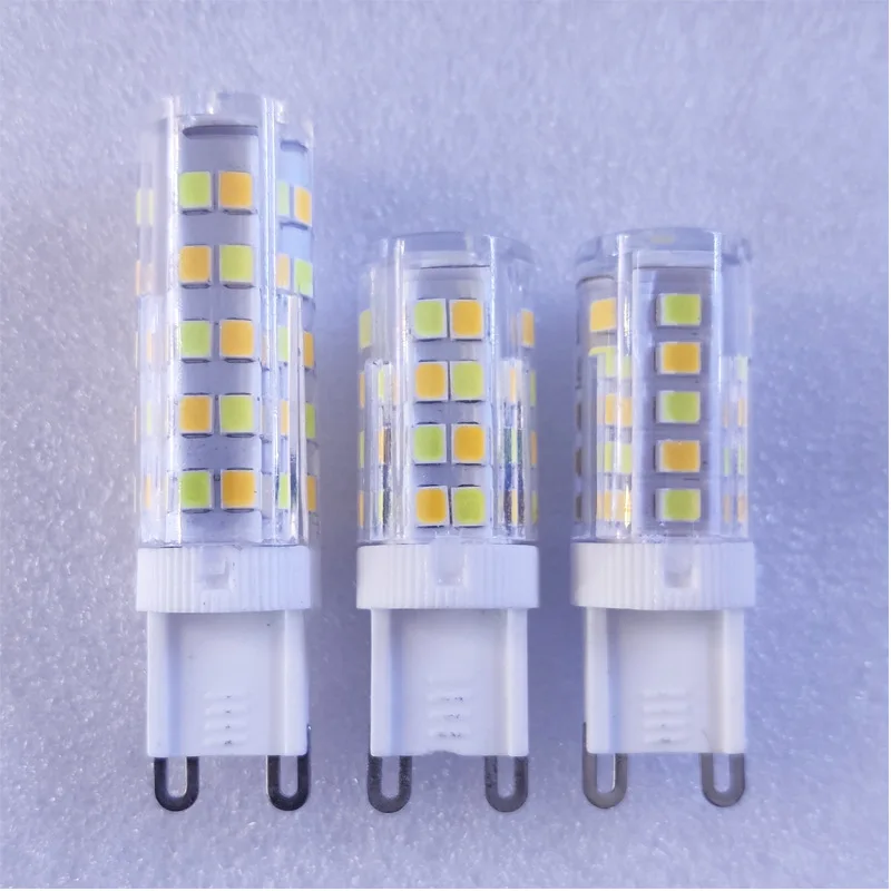 5pcs LED CCT Bulb G4 G9 E14 Three color  Dual Color Mixed 3000K 4000K 6000K Chandelier Pendant Crystal Wall Light Bulb 220V