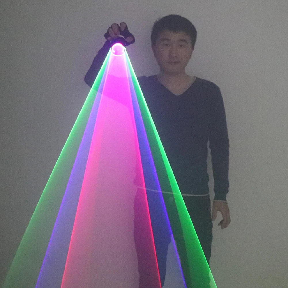 Rękawice laserowe RGB Ręczna armata laserowa Whirlwind Automatycznie obracające się wielokolorowe rękawice laserowe Vortex Rekwizyty do występów w klubie nocnym