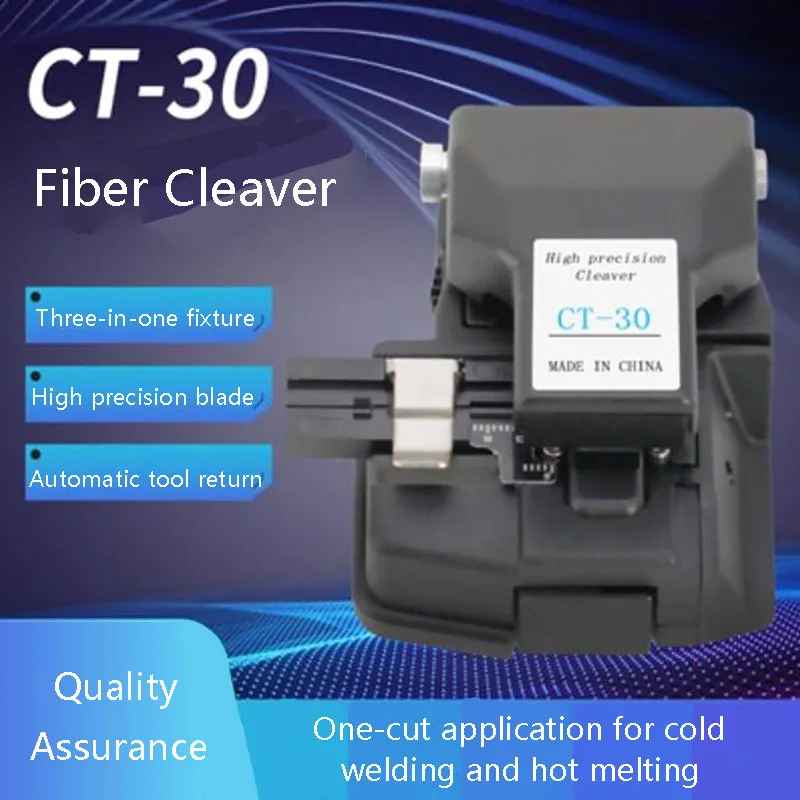 Fiber Cleaver CT-30 Tool Knife Cold Splicing and Hot Fusion Applicable for fusion splicer using Cleaver