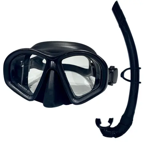 Imagen 2 del producto Máscara de buceo profesional para adultos, traje de esnórquel, falda de silicona, gafas, máscara de buceo