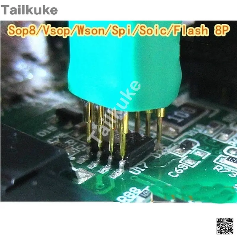 SOP8 / VSOP8 / SOP16 WSON Brennen Test Chip Test Probe Pogo Pin Abstand 1,27mm