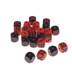 24Pcs Dice Set Colored Dice 6-sided Dice Dungeons For Dungeons And Dragons Game