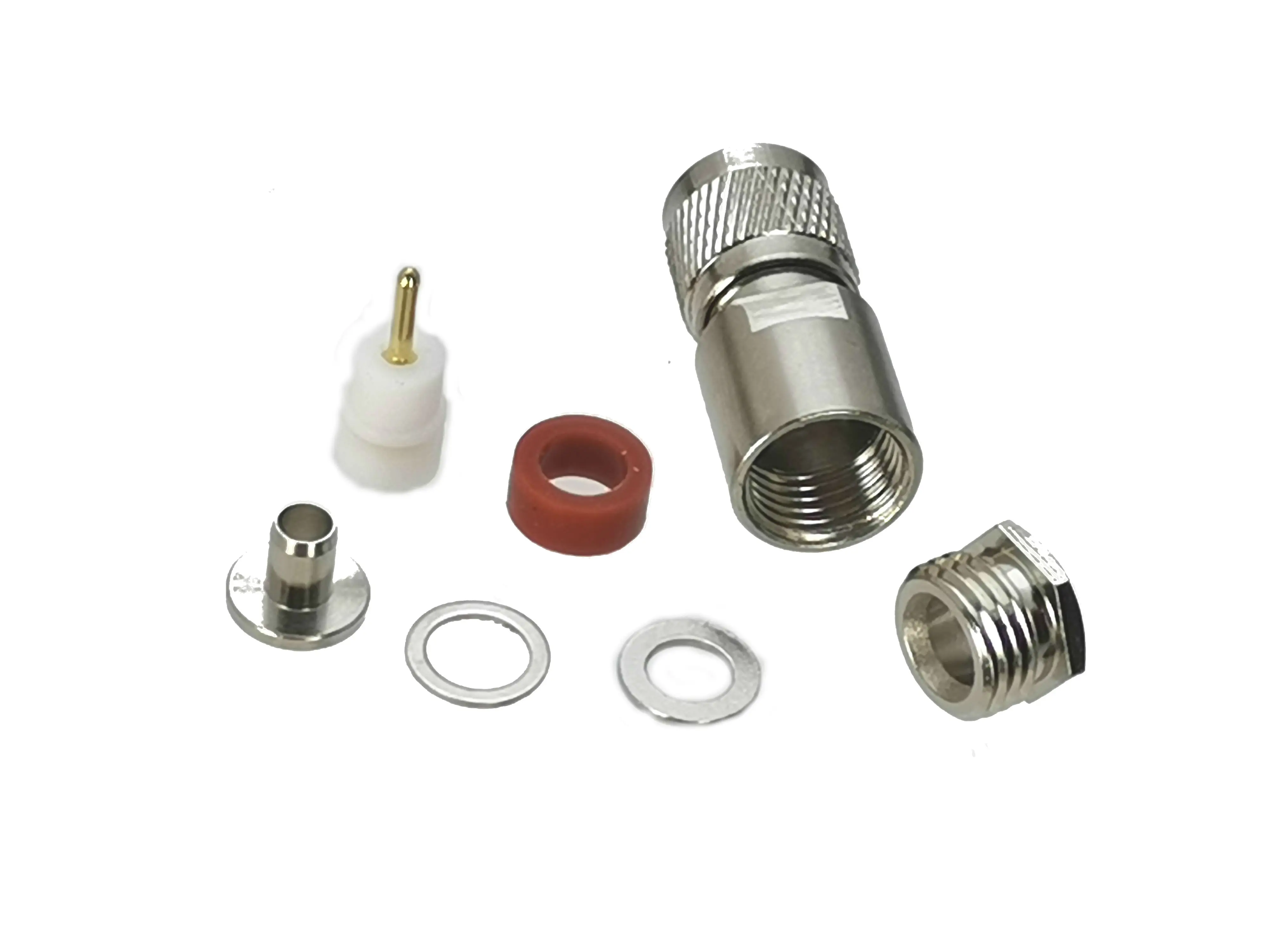 1Pcs Connector Mini UHF MiniUHF Male plug Clamp RG58 RG142 LMR195 RG400 RF Adapter Coaxial High Quanlity