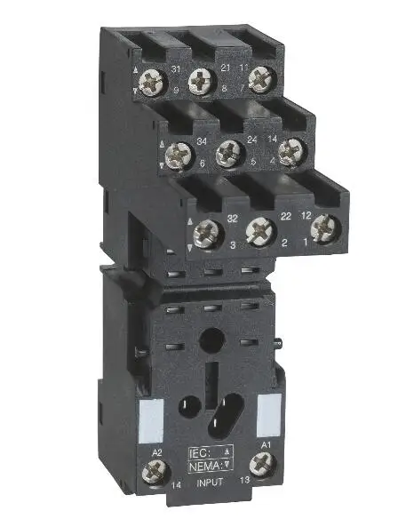 RXZE2S111M Socket, Aparte Contact, 10 Een, Relais Type RXM3, Schroef Connector, 250 V Ac