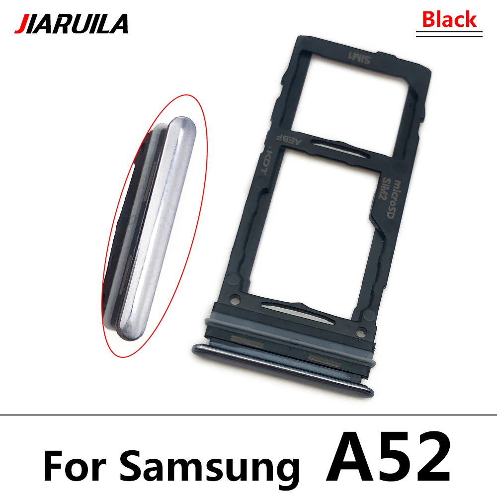 Sim SD Card Tray For Samsung A32 4G A52 A72 Phone SIM Chip Holder Slot Adapter Drawer Part With Repair Part