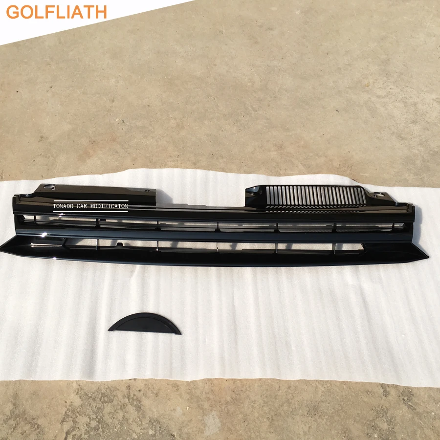 GOLFLIATH For Volkswagen Golf 6 MK6 GTI R20 ABS Car Styling Exterior Parts Racing Grills front center grille No VW Logo